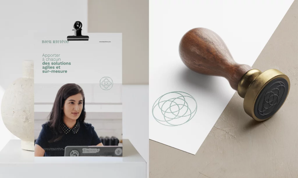 Branding créé par Oversour Studio, studio de branding à Paris et Caen