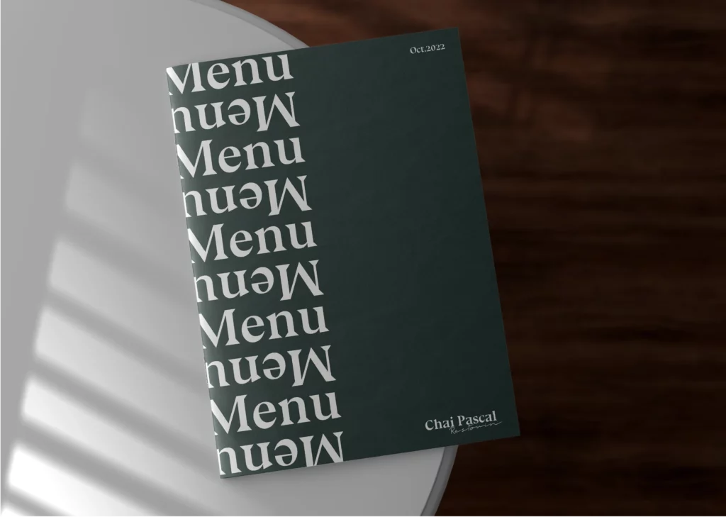 Branding créé par Oversour Studio, studio de branding à Paris et Caen