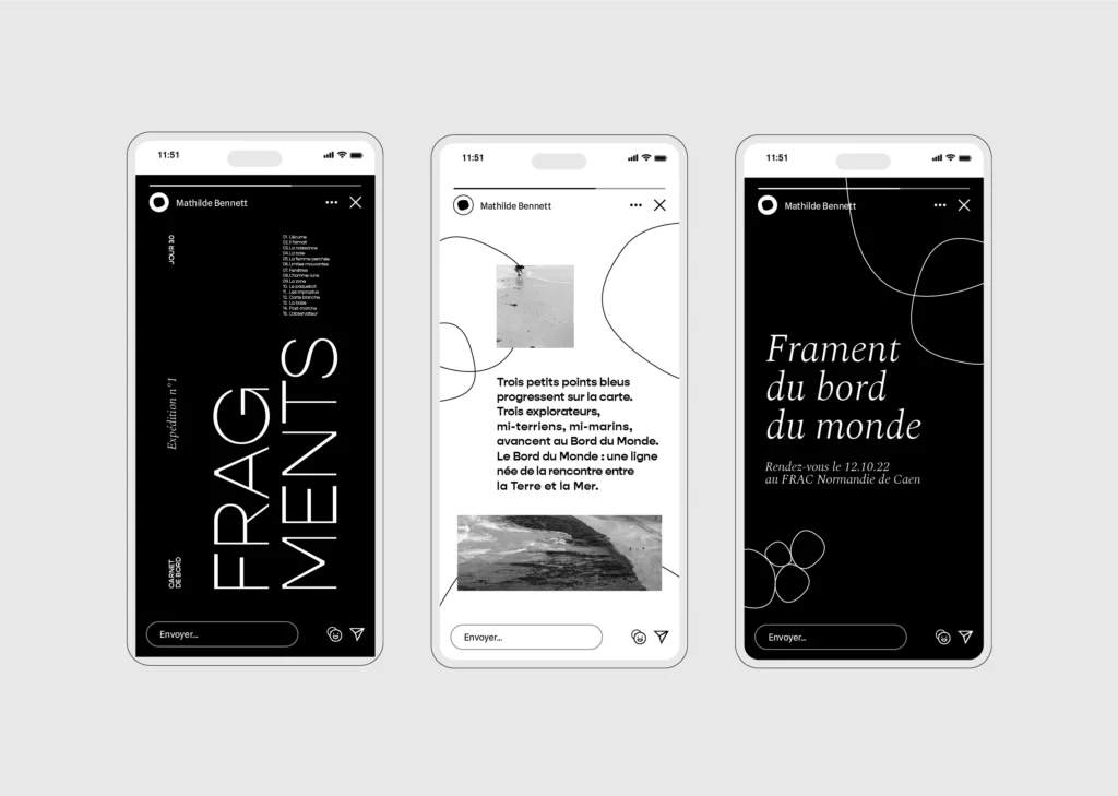 Branding créé par Oversour Studio, studio de branding à Paris et Caen
